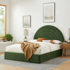 Modway Solana Arched Performance Velvet Queen Platform Bed