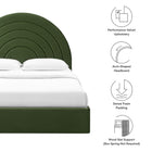 Modway Solana Arched Performance Velvet Queen Platform Bed