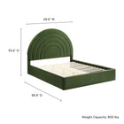 Modway Solana Arched Performance Velvet Queen Platform Bed