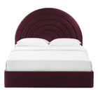 Modway Solana Arched Performance Velvet Queen Platform Bed