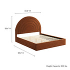 Modway Solana Arched Performance Velvet Queen Platform Bed