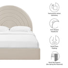 Modway Solana Arched Performance Velvet King Platform Bed
