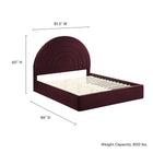 Modway Solana Arched Performance Velvet King Platform Bed