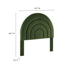 Modway Solana Arched Performance Velvet Twin Headboard