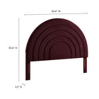Modway Solana Arched Performance Velvet Queen Headboard