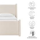 Modway Rael Performance Velvet Twin Platform Bed