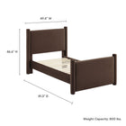 Modway Rael Performance Velvet Twin Platform Bed