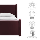 Modway Rael Performance Velvet Twin Platform Bed