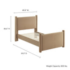 Modway Rael Performance Velvet Twin Platform Bed