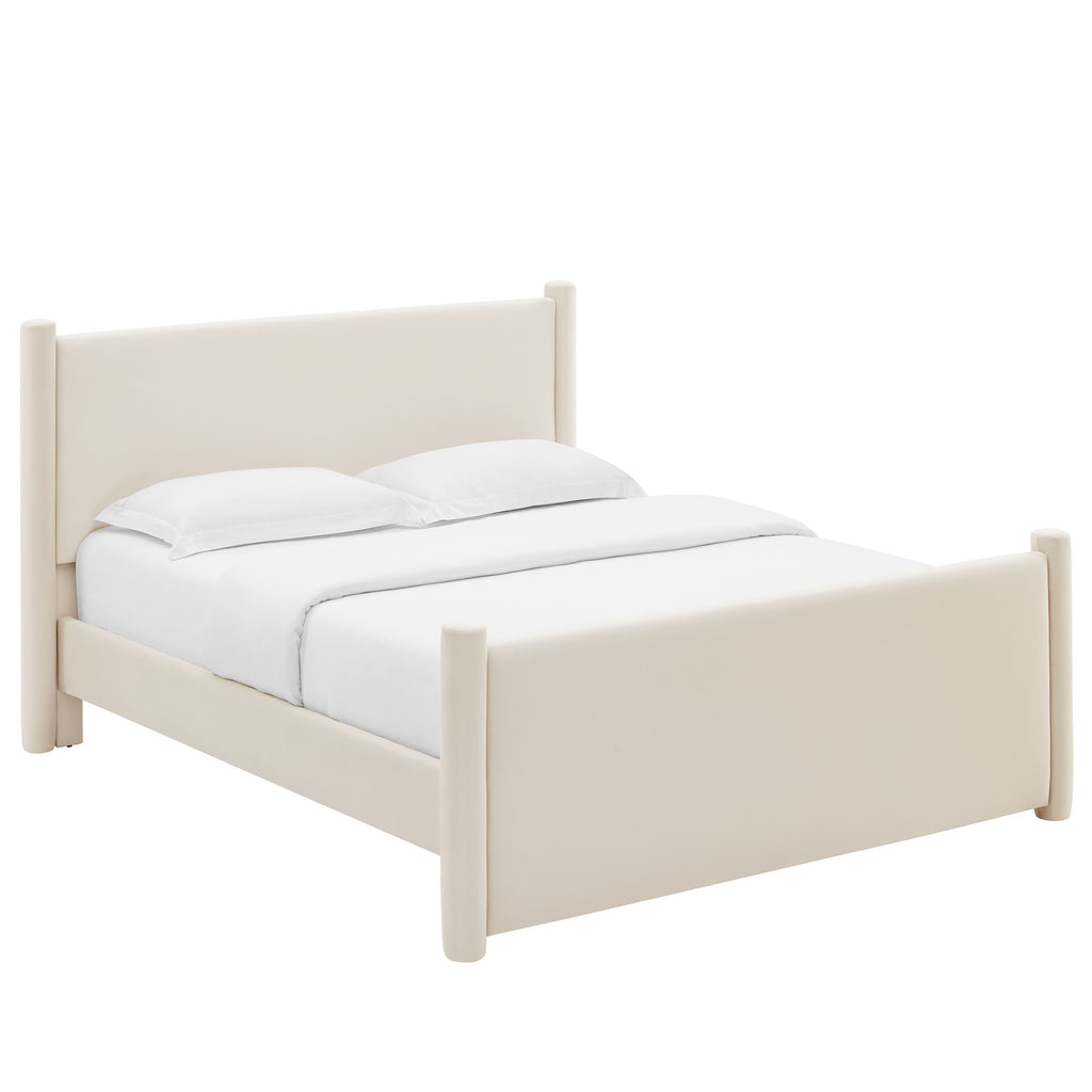 Modway Rael Performance Velvet Queen Platform Bed  