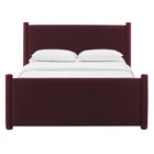 Modway Rael Performance Velvet Queen Platform Bed