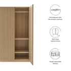 Modway Render 2-Door Wardrobe Closet