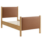 Modway Maven Twin Size Vegan Leather Upholstered Platform Bed