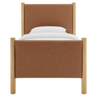 Modway Maven Twin Size Vegan Leather Upholstered Platform Bed