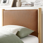 Modway Maven Twin Size Vegan Leather Upholstered Platform Bed