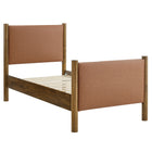 Modway Maven Twin Size Vegan Leather Upholstered Platform Bed