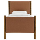 Modway Maven Twin Size Vegan Leather Upholstered Platform Bed