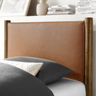 Modway Maven Twin Size Vegan Leather Upholstered Platform Bed