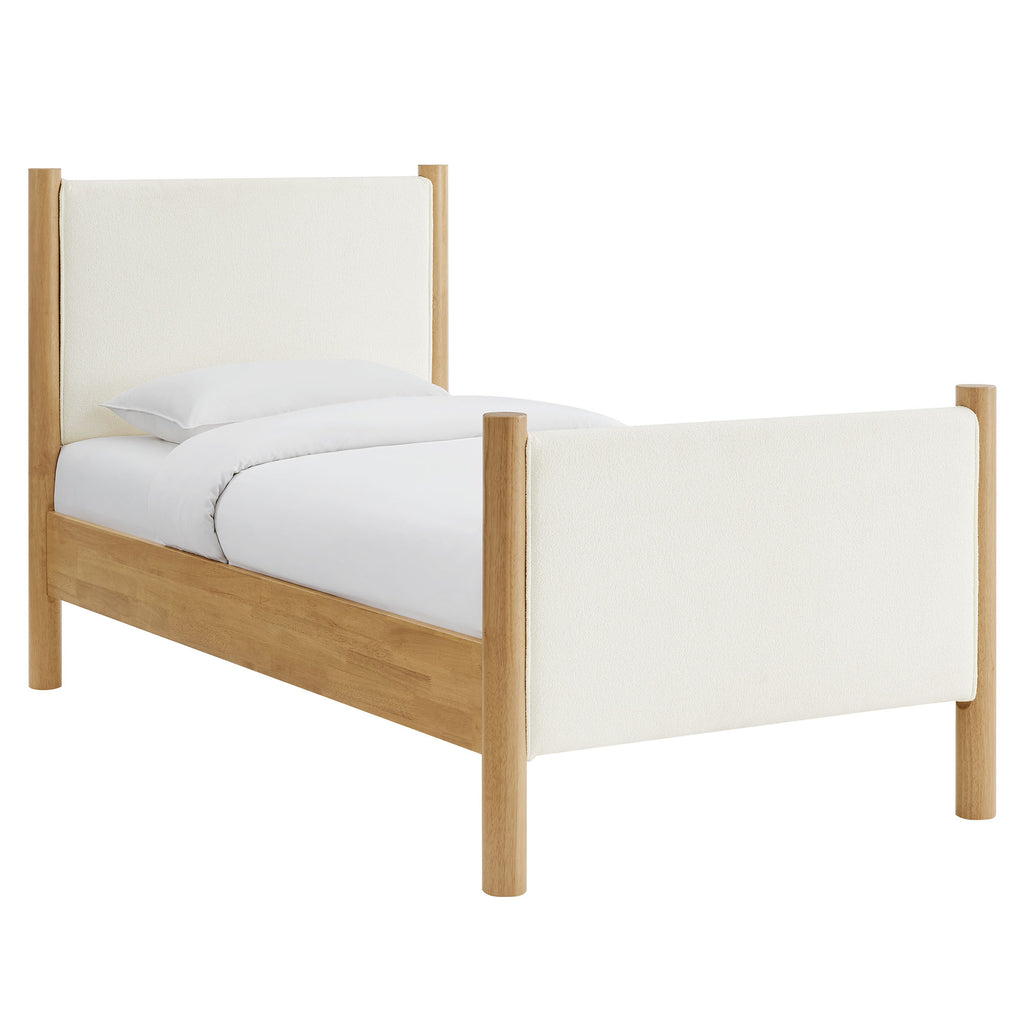 Modway Maven Twin Size Boucle Upholstered Platform Bed  
