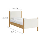 Modway Maven Twin Size Boucle Upholstered Platform Bed