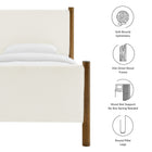 Modway Maven Twin Size Boucle Upholstered Platform Bed