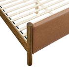 Modway Maven Full Size Vegan Leather Upholstered Platform Bed
