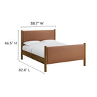 Modway Maven Full Size Vegan Leather Upholstered Platform Bed