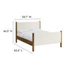 Modway Maven Full Size Boucle Upholstered Platform Bed