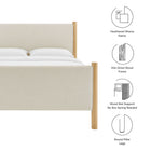 Modway Maven Queen Size Fabric Upholstered Platform Bed