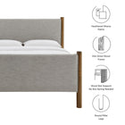 Modway Maven Queen Size Fabric Upholstered Platform Bed