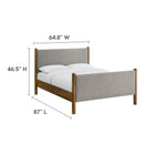 Modway Maven Queen Size Fabric Upholstered Platform Bed