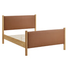 Modway Maven Queen Size Vegan Leather Upholstered Platform Bed