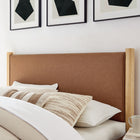 Modway Maven Queen Size Vegan Leather Upholstered Platform Bed