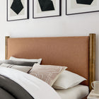 Modway Maven Queen Size Vegan Leather Upholstered Platform Bed