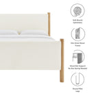 Modway Maven Queen Size Boucle Upholstered Platform Bed