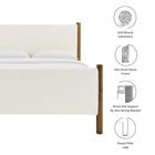 Modway Maven Queen Size Boucle Upholstered Platform Bed