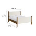 Modway Maven Queen Size Boucle Upholstered Platform Bed