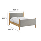 Modway Maven King Size Fabric Upholstered Platform Bed