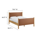 Modway Maven King Size Vegan Leather Upholstered Platform Bed