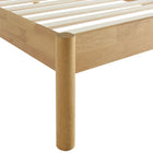 Modway Olea Channel Tufted Boucle Solid Wood Twin Platform Bed