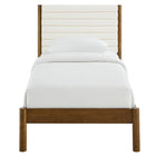 Modway Olea Channel Tufted Boucle Solid Wood Twin Platform Bed