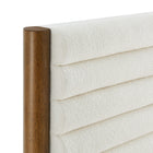 Modway Olea Channel Tufted Boucle Solid Wood Twin Platform Bed
