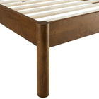 Modway Olea Channel Tufted Boucle Solid Wood Twin Platform Bed