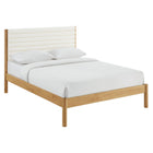 Modway Olea Channel Tufted Boucle Solid Wood Full Platform Bed  