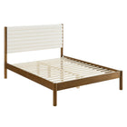 Modway Olea Channel Tufted Boucle Solid Wood Queen Platform Bed