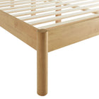 Modway Olea Channel Tufted Boucle Solid Wood King Platform Bed