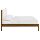 Modway Olea Channel Tufted Boucle Solid Wood King Platform Bed