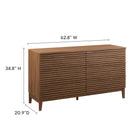 Modway Render 63" 6-Drawer Dresser