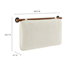 Modway Anela Wall-Mounted Chenille Upholstered Twin Headboard