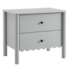 Modway Emmeline Scalloped 2-Drawer Nightstand  